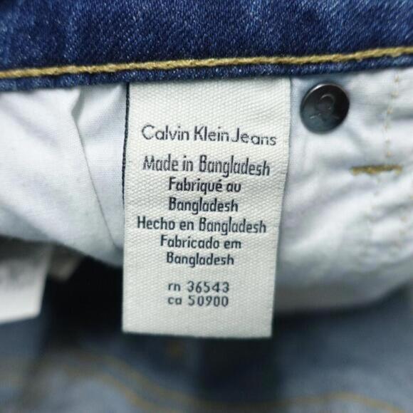 Calvin Klein Jeans Women's 6 Blue Denim Fitted 5-Pockets Medium‎ Wash Straight - Picture 5 of 8